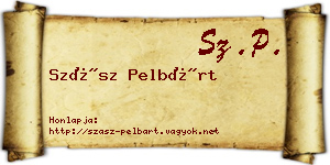 Szász Pelbárt névjegykártya